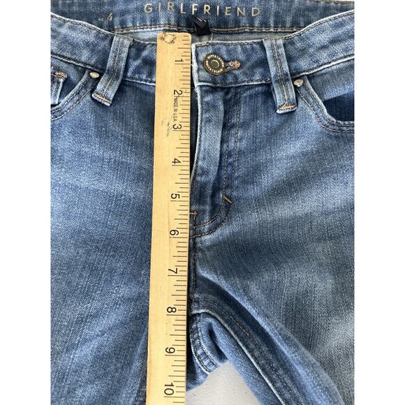 White House Black Market Jeans Womens The Girlfriend Soft Denim Light Distressed - Picture 11 of 12